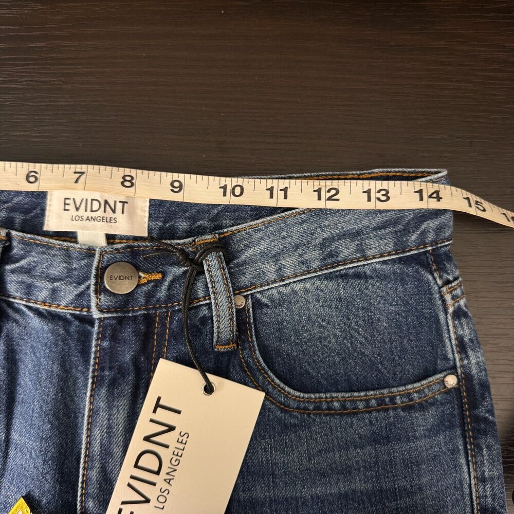 Evident Anthropologie Jeans Womens 26 Ghent Boyfriend Crop Selvedge Los Angeles - Picture 8 of 11